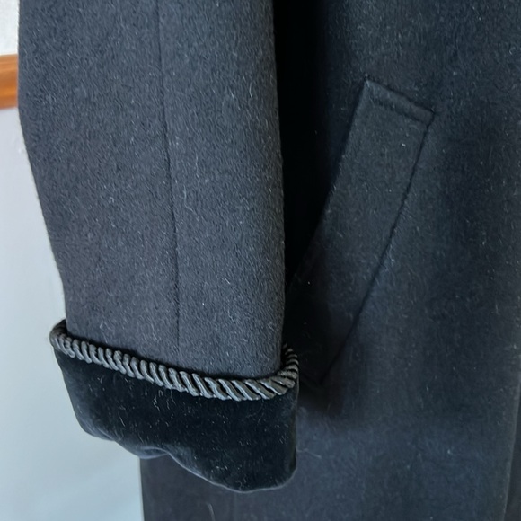 London Fog Full Length Hooded Wool Coat - Picture 4 of 13